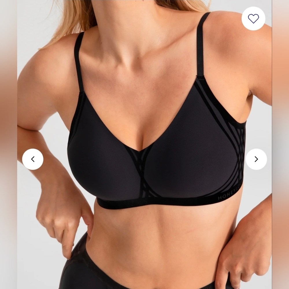 Honeylove Black Mesh Women's Bra